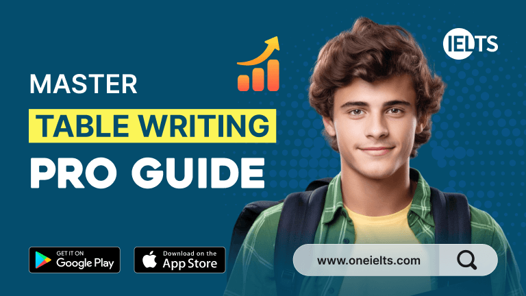 IELTS Writing Task 1 Table Template